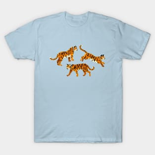 Tigers on Turquoise T-Shirt